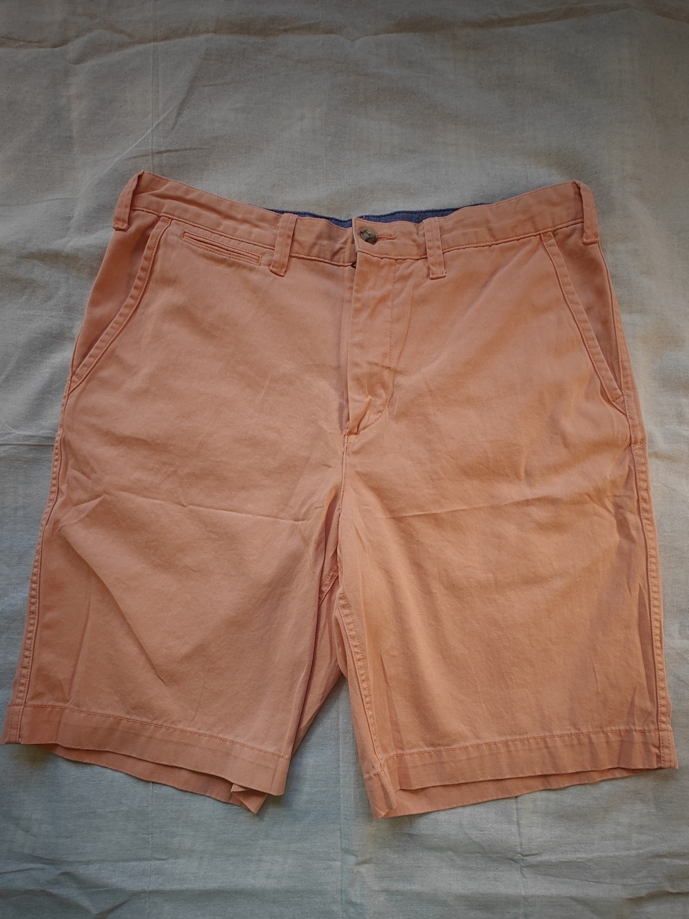 Polo by Ralph Lauren Peach Flat-Front Cotton Shorts